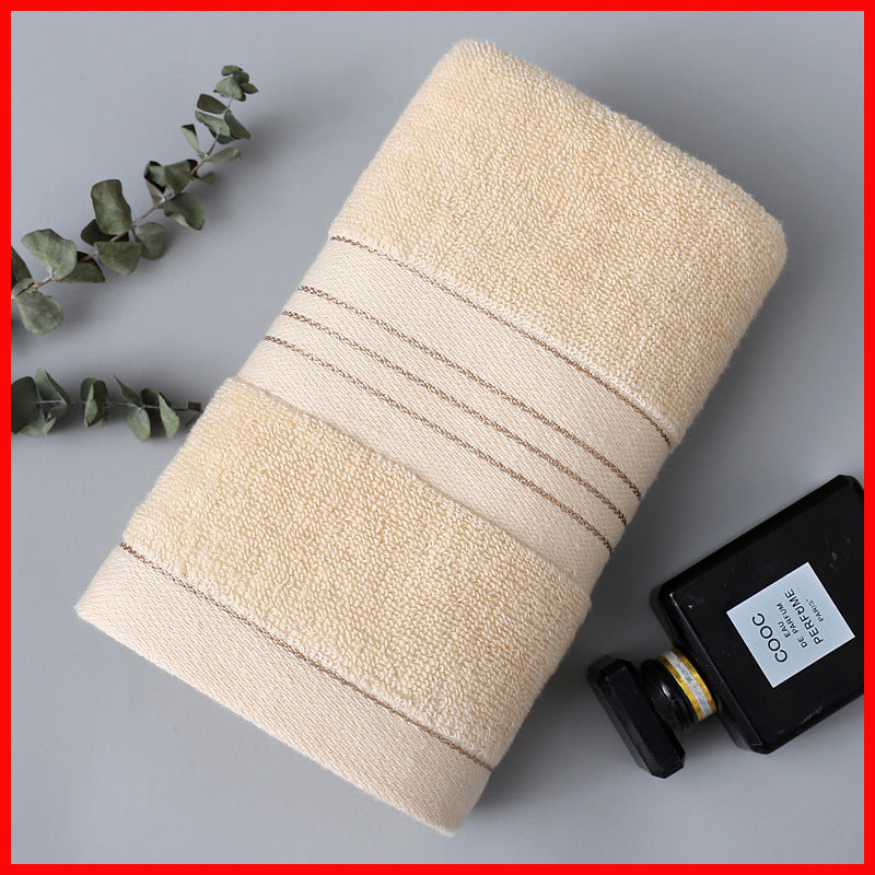 Absorbent Jacquard Polyester Cotton Towel, All-Cotton Class A Face and Bath Towel for Adults