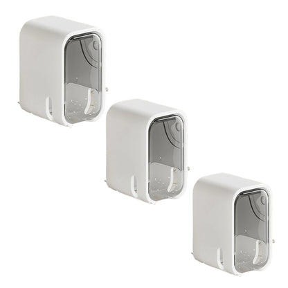 Toothbrush Storage Rack, Wall Mounted Bathroom Organizer, Punch Free Toothbrush Hook, Toilet Rack Holder