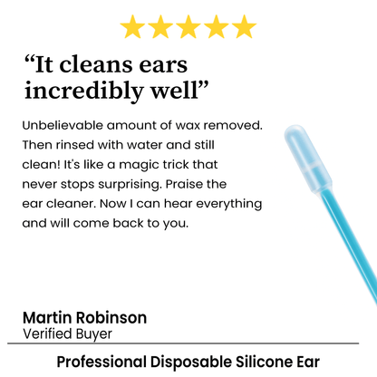 Professional Disposable Silicone Ear Wax Remover Sticky Ear Pick, Reusable Adhesive Ear Cleaner for Kids, Adults
