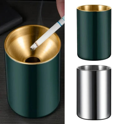 Smokeless Spill-Proof Stainless Steel Ashtray