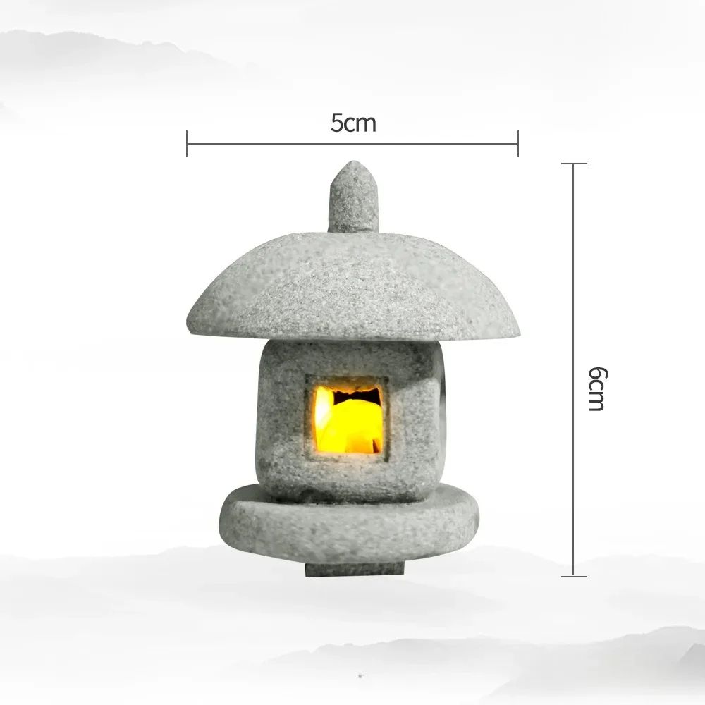 Pagoda Lantern Garden Statue – Zen Landscape Decor for Yard, Bonsai & Aquariums