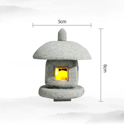 Pagoda Lantern Garden Statue – Zen Landscape Decor for Yard, Bonsai & Aquariums