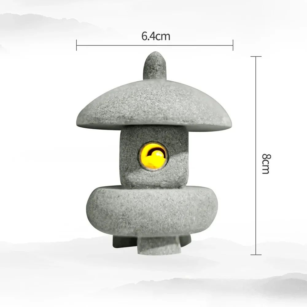 Pagoda Lantern Garden Statue – Zen Landscape Decor for Yard, Bonsai & Aquariums