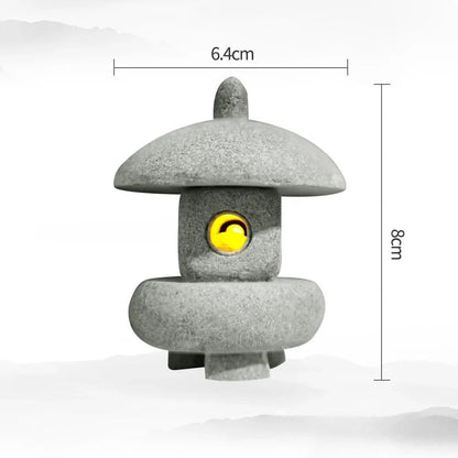 Pagoda Lantern Garden Statue – Zen Landscape Decor for Yard, Bonsai & Aquariums