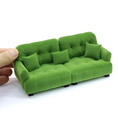 Miniature Living Room Sofa Toy for Dollhouse Accessories