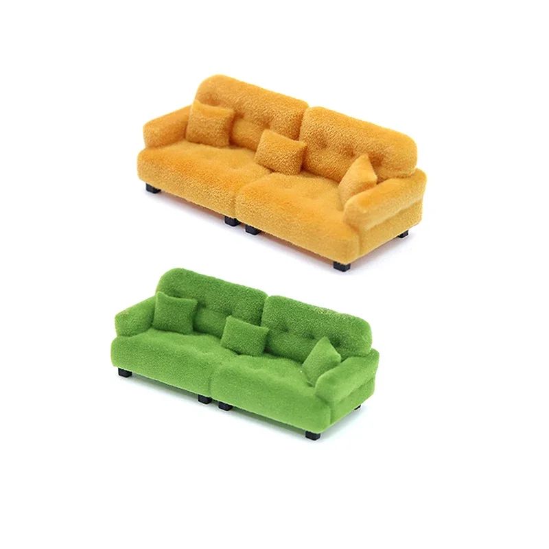 Miniature Living Room Sofa Toy for Dollhouse Accessories