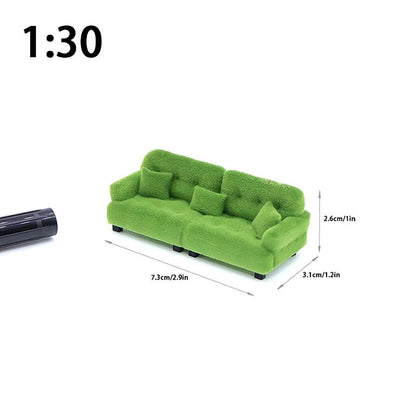 Miniature Living Room Sofa Toy for Dollhouse Accessories