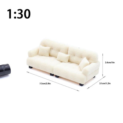 Miniature Living Room Sofa Toy for Dollhouse Accessories