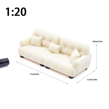 Miniature Living Room Sofa Toy for Dollhouse Accessories