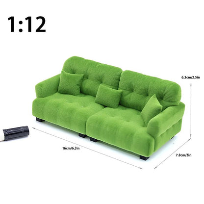 Miniature Living Room Sofa Toy for Dollhouse Accessories