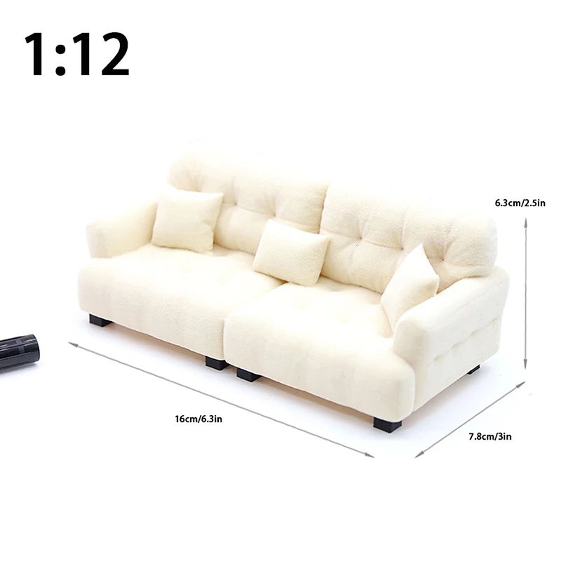 Miniature Living Room Sofa Toy for Dollhouse Accessories