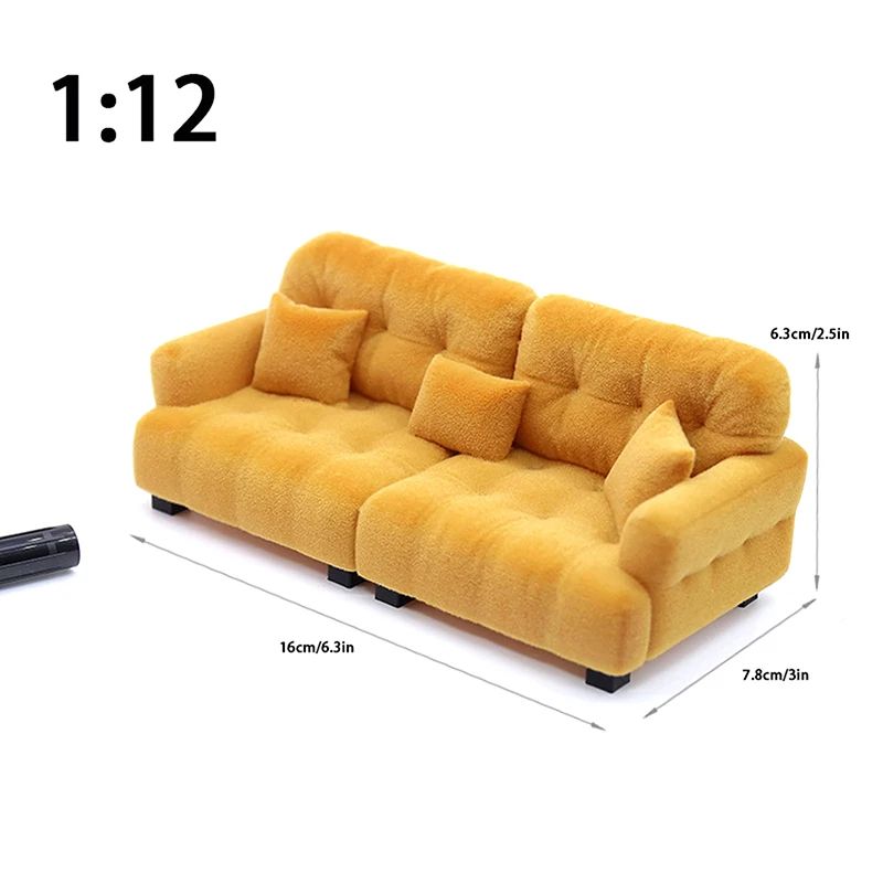 Miniature Living Room Sofa Toy for Dollhouse Accessories