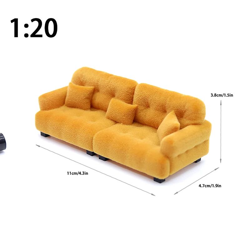 Miniature Living Room Sofa Toy for Dollhouse Accessories