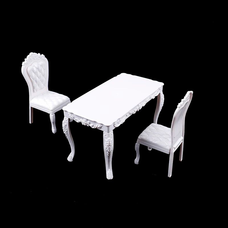 1 6 Scale Mini Dining Table and Chairs Set for BJD Dolls