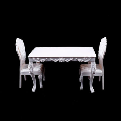 1 6 Scale Mini Dining Table and Chairs Set for BJD Dolls