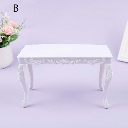 1 6 Scale Mini Dining Table and Chairs Set for BJD Dolls