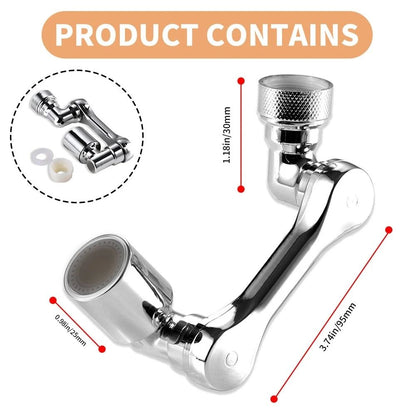 SmartFlow 1080° Rotating Faucet Extender - Dual-Mode Kitchen & Bathroom Sprayer