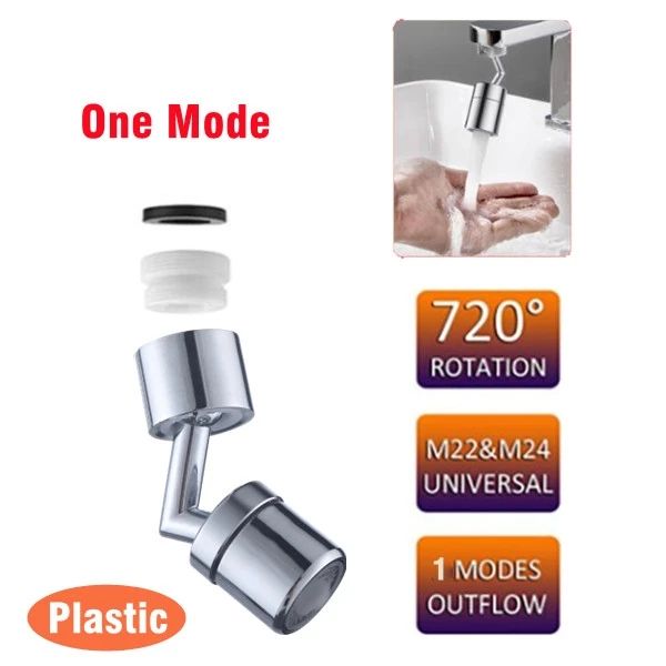 SmartFlow 1080° Rotating Faucet Extender - Dual-Mode Kitchen & Bathroom Sprayer