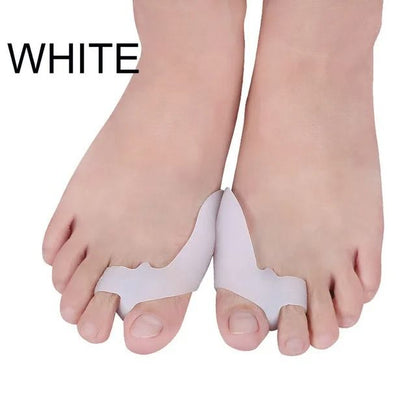 Silicone Two Hole Toe Separator Gel Foot Protector for Bunion Support
