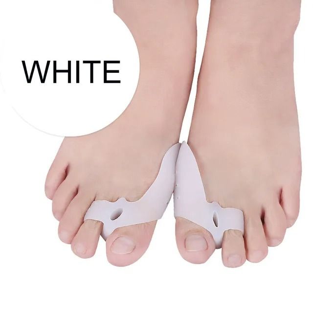 Silicone Two Hole Toe Separator Gel Foot Protector for Bunion Support