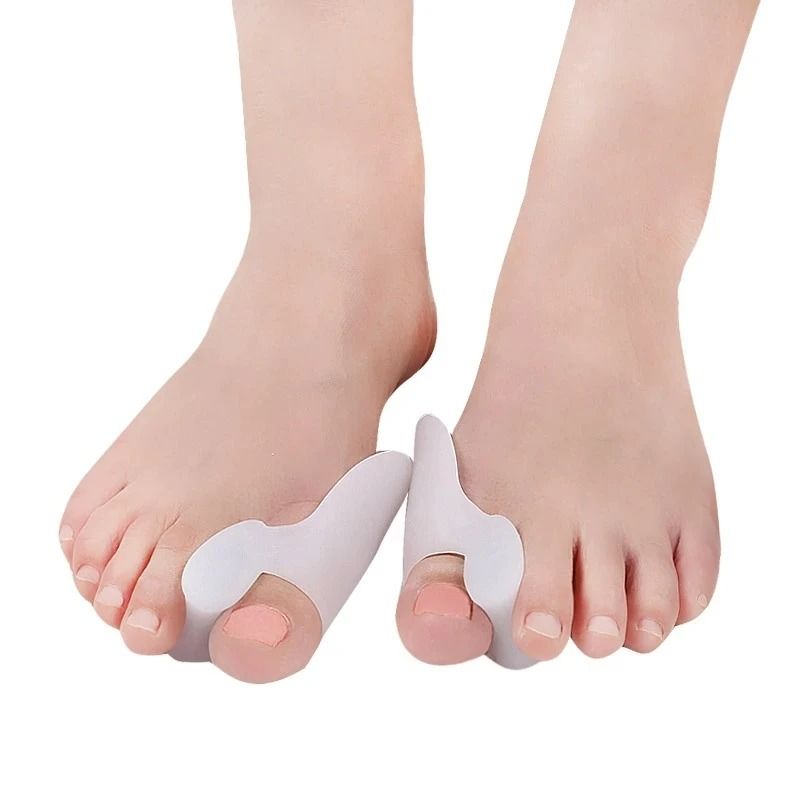 Silicone Two Hole Toe Separator Gel Foot Protector for Bunion Support