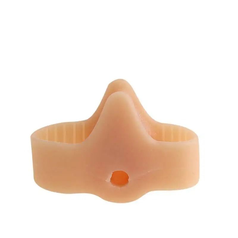 Silicone Two Hole Toe Separator Gel Foot Protector for Bunion Support