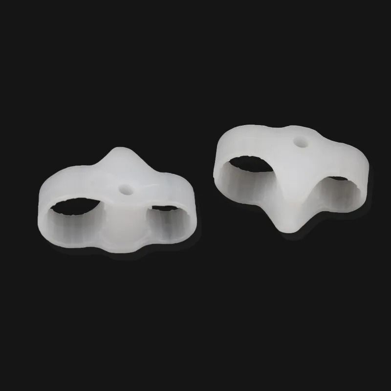 Silicone Two Hole Toe Separator Gel Foot Protector for Bunion Support