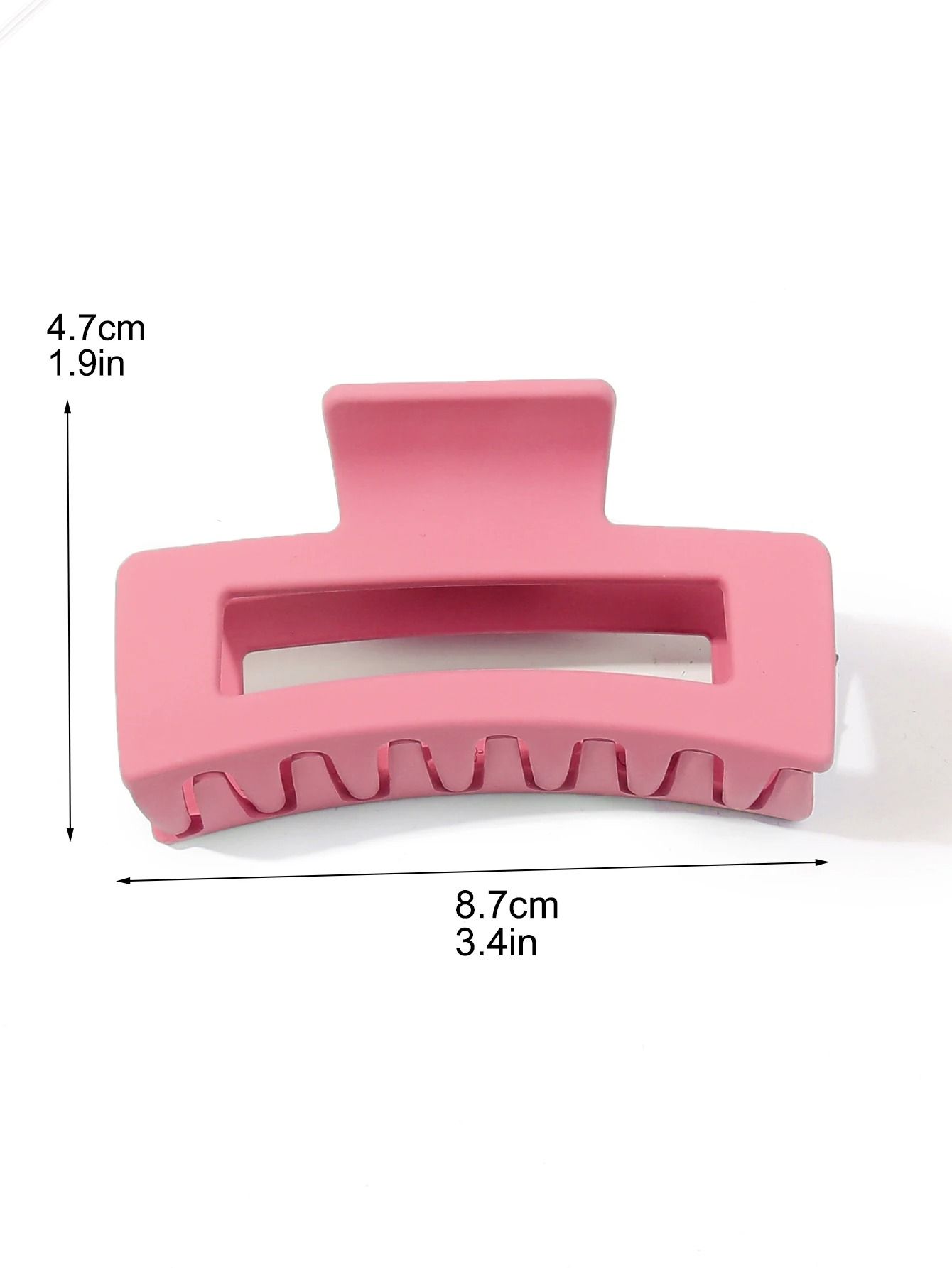 Medium Hair Claw Clips Strong Hold Matte Square Clips for Women and Girls