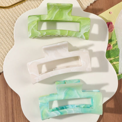 Medium Hair Claw Clips Strong Hold Matte Square Clips for Women and Girls