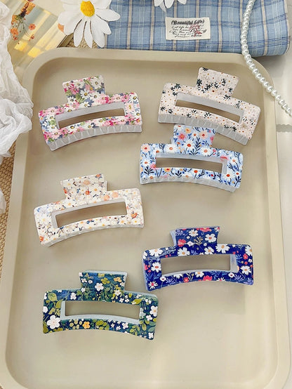 Medium Hair Claw Clips Strong Hold Matte Square Clips for Women and Girls
