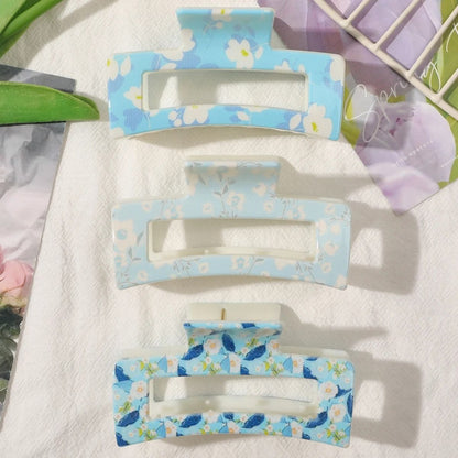Medium Hair Claw Clips Strong Hold Matte Square Clips for Women and Girls