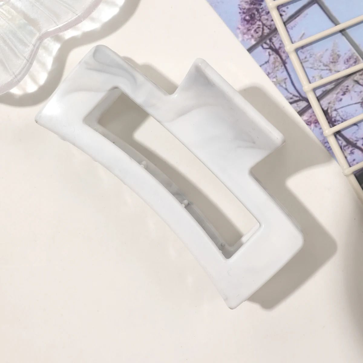 Medium Hair Claw Clips Strong Hold Matte Square Clips for Women and Girls