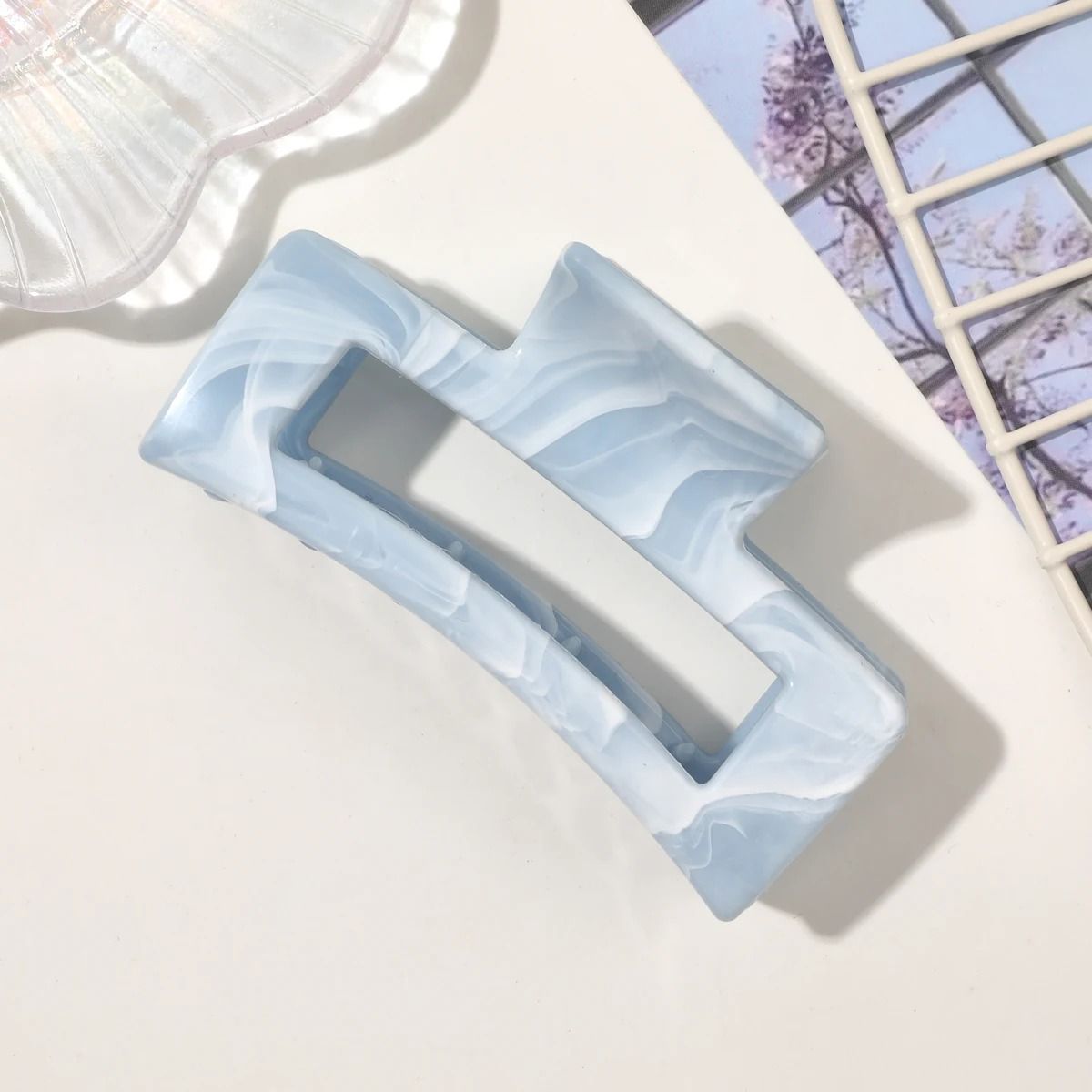 Medium Hair Claw Clips Strong Hold Matte Square Clips for Women and Girls
