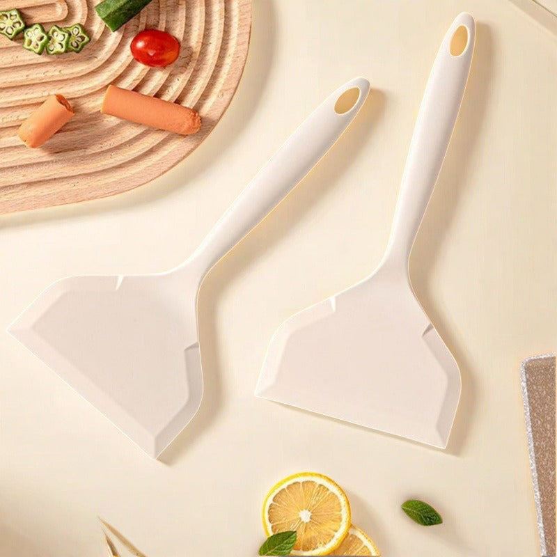 Kitchen Utensils Silicone Spatula Scraper, Non-stick Frying Pan, Heat Resistant Pancake Baking Scoop