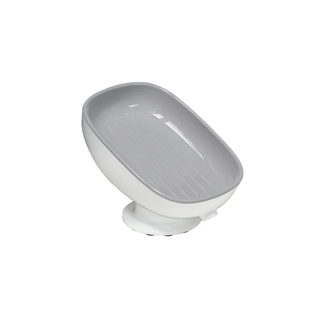 Bathroom Soap Dishes Holder with Self Draining Soap Box, Super Suction Soap Container for Bathroom Accessories