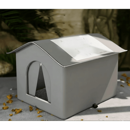 Waterproof Outdoor Cat House, Feral Cat Shelter with Cold Resistance