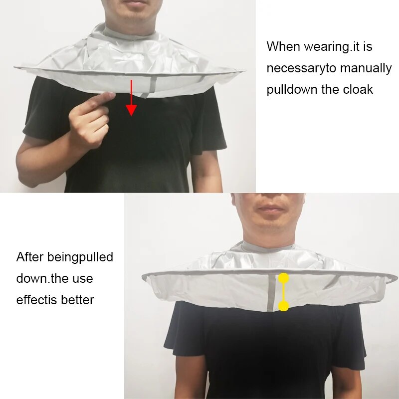 Adult Medium Size Haircut Cloak Cloth, Breathable Hair Dye Tool, Fold able Household Haircut Cloak