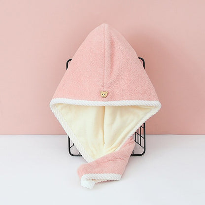 Double Thick Dry Hair Towel, Quick Drying Bath Hat, Strong Absorbent Cap, Multi Colour, Double-Sided Use