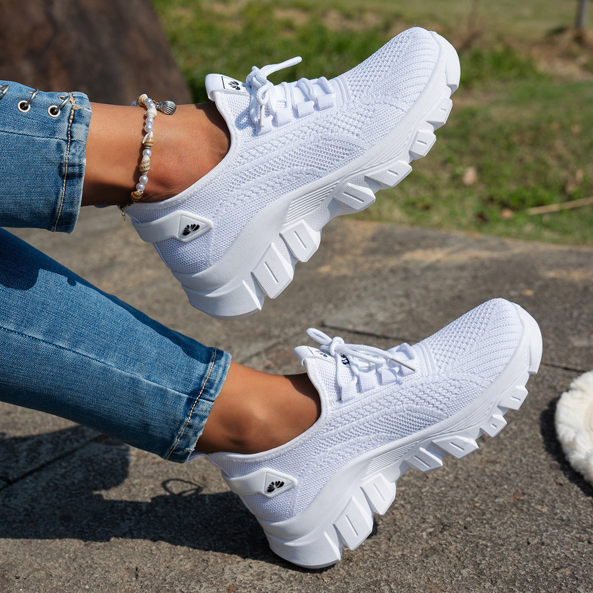 Comfortable And Lightweight Mesh Breathable Sneakers For Women Summer Shoes