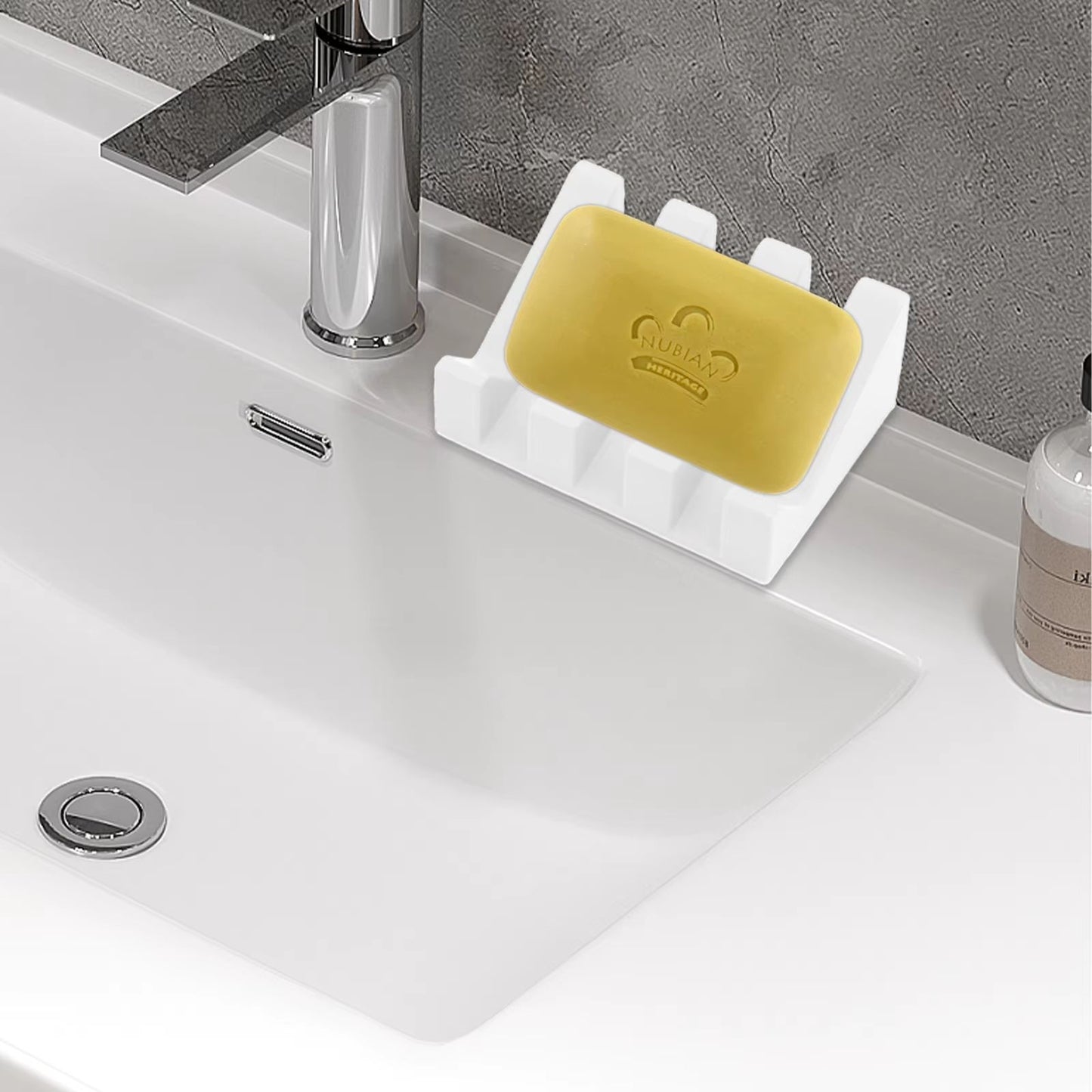 Silicone Drainage Soap Dish – Automatic Soap Rack for Bathroom, Non-Slip Soap Holder