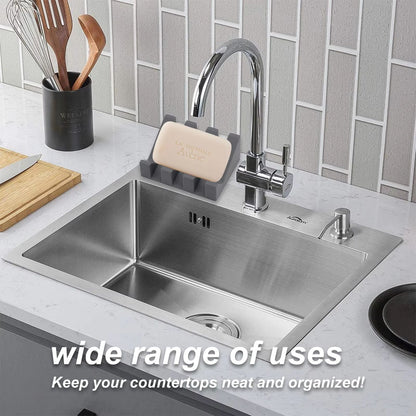 Silicone Drainage Soap Dish – Automatic Soap Rack for Bathroom, Non-Slip Soap Holder