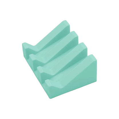 Silicone Drainage Soap Dish – Automatic Soap Rack for Bathroom, Non-Slip Soap Holder