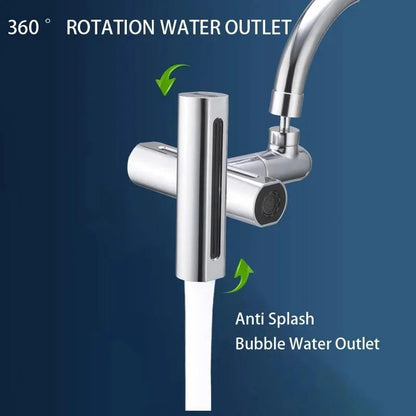 Modern 4-Mode Waterfall Kitchen Faucet – 720° Swivel Spout Mixer