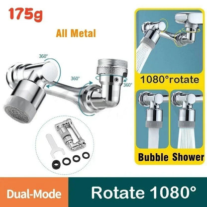 Modern 4-Mode Waterfall Kitchen Faucet – 720° Swivel Spout Mixer