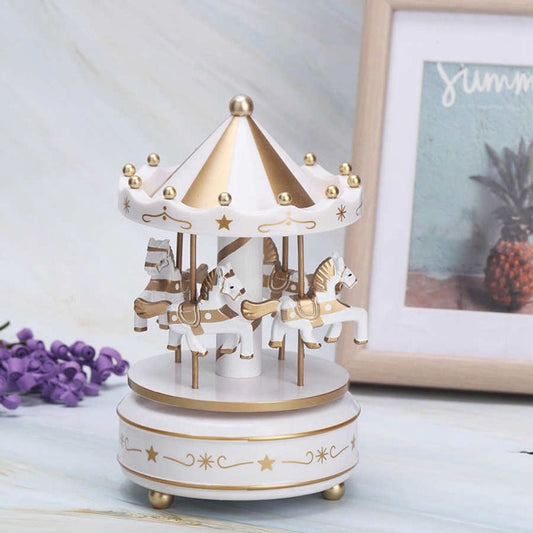 Carousel Music Box, Easy Use Creative Fantasy Christmas Holiday Decor, Ferris Wheel Ornaments