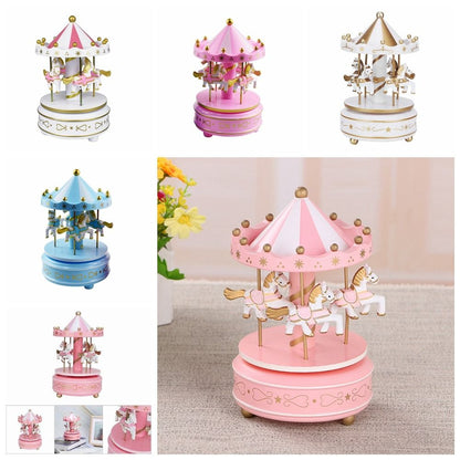 Carousel Music Box, Easy Use Creative Fantasy Christmas Holiday Decor, Ferris Wheel Ornaments