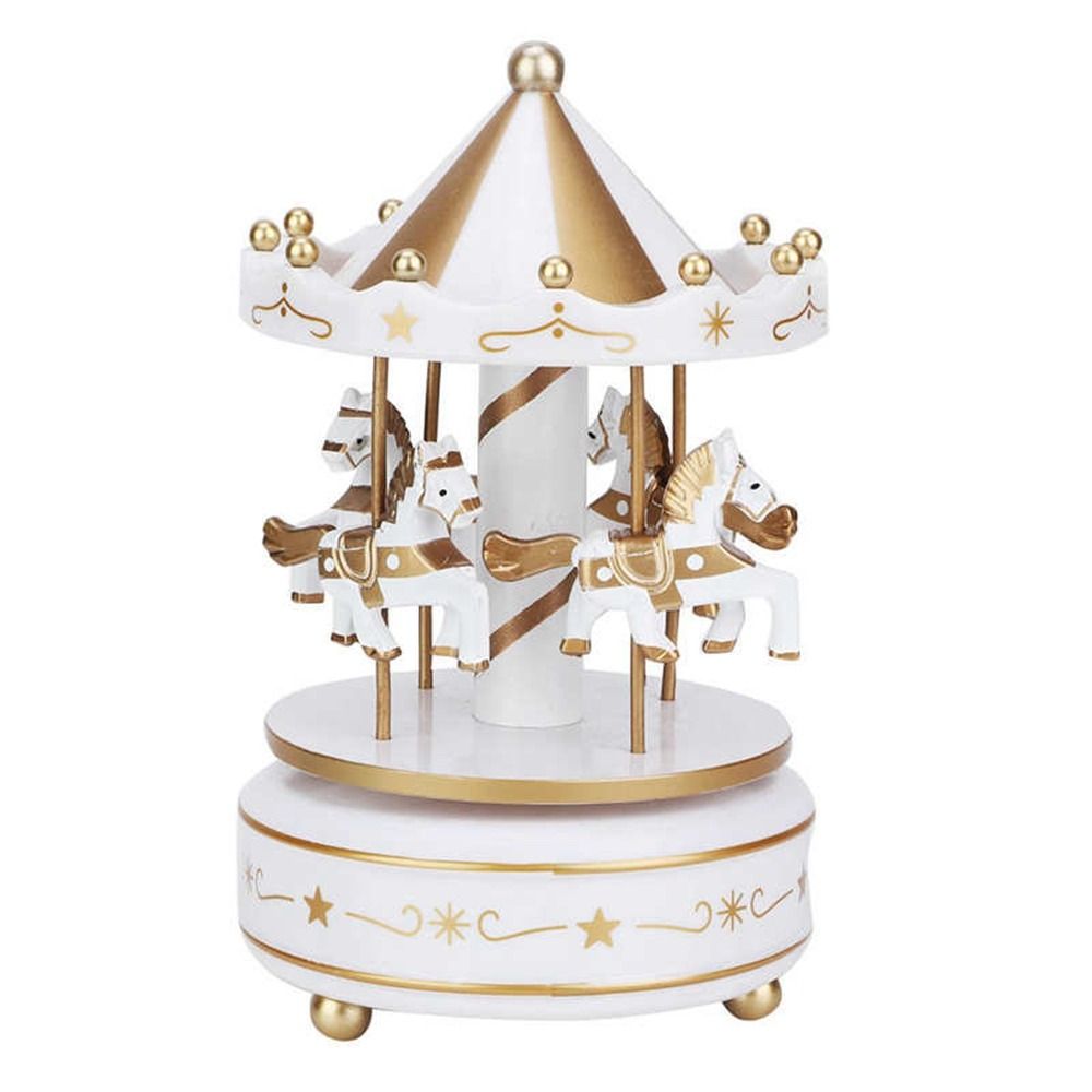 Carousel Music Box, Easy Use Creative Fantasy Christmas Holiday Decor, Ferris Wheel Ornaments