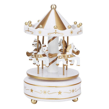 Carousel Music Box, Easy Use Creative Fantasy Christmas Holiday Decor, Ferris Wheel Ornaments