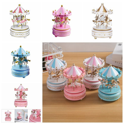 Carousel Music Box, Easy Use Creative Fantasy Christmas Holiday Decor, Ferris Wheel Ornaments