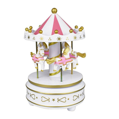 Carousel Music Box, Easy Use Creative Fantasy Christmas Holiday Decor, Ferris Wheel Ornaments